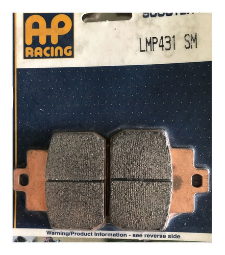 Balata Ap-racing Vespa Mp3 250 06-07 (eq Fa425/hh) Sinteriza