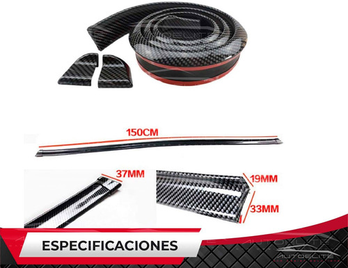 Aleron Spoiler Universal Flexible Cola De Pato Cajuela 1.5m