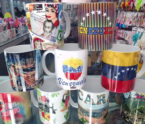 Tazas Subliminadas Con Imagenes De Venezuela. Souvenirs