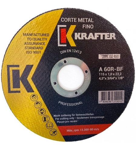 Disco De Corte Para Metal 9 Pulgadas Krafter