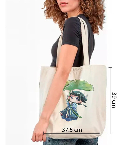 Bolsa Tote Bag Blanca The Apothecary Diaries De Algodón