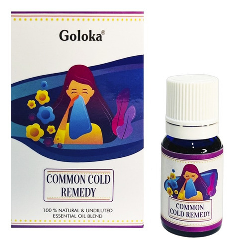 Oleo Essencial Natural Blend Goloka Alivio De Resfriado 10ml