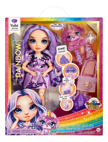 Rainbow High Muñeca Violet Fashion Doll Color Purpura 4+