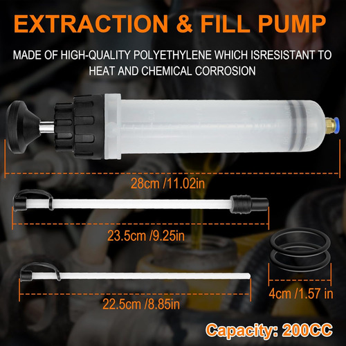 Extractor De Fluidos 200cc Para Combustible Y Líquido