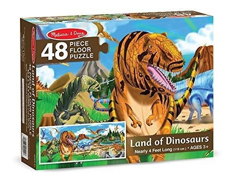 Melissa Y Doug Gigante 4 Pies De Largo Puzzle Dinosaurio Pis