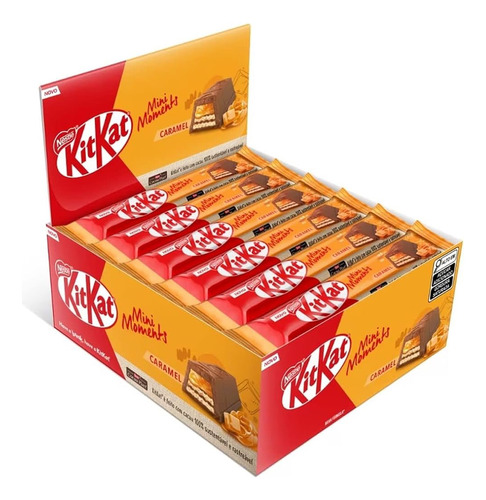 Kit Kat Mini Moments Caramelo Caja Chocolate 24pz