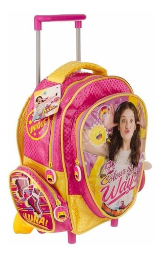 Mochila Con Carro Soy Luna Jardin Con Licencia Original 12