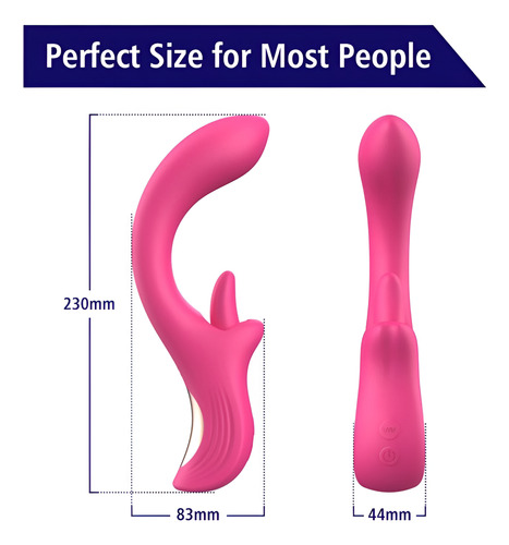 Vibrador Estimulador Punto G Clítoris Lengua 360° Fucsia