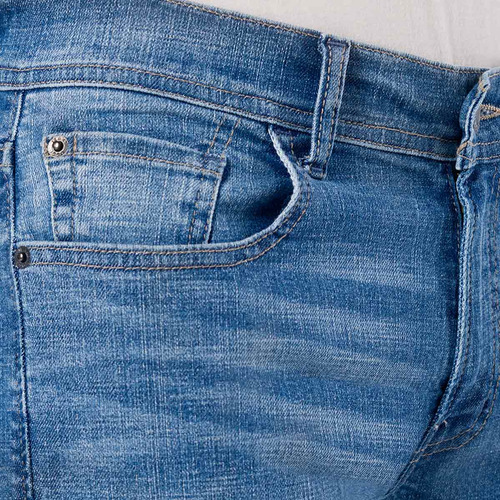 Jeans Oggi Iron Hombre Slim Fit Azul Claro Mezclilla Stretch