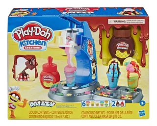 Juguete Play Doh Fábrica De Helados Drizzy Con 8 Botes