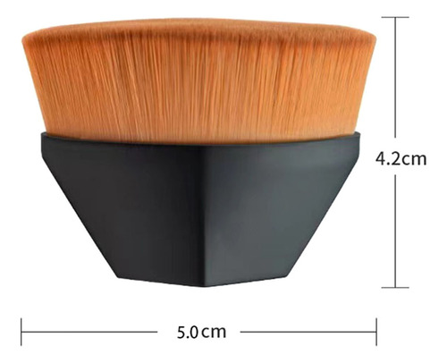Brocha De Base Tless Flat Head Para Un Maquillaje Rápido E I