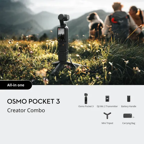 Videocámara Dji Osmo Pocket 3 Creator Combo Estabilizador