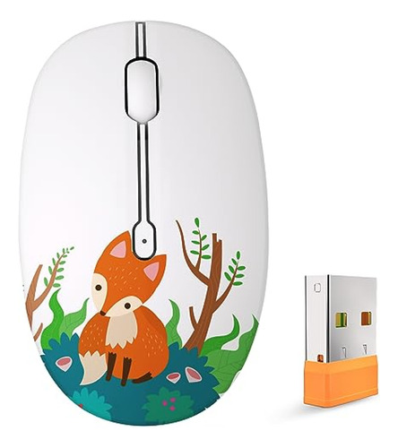 Mouse Inalámbrico Para Computador Famous Fox Lindo Ratón Ina