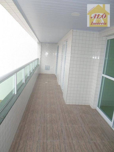 Apartamento Com 2 Dormitórios À Venda, 94 M² Por R$ 425.000,00 - Vila Caiçara - Praia Grande/sp - Ap0875