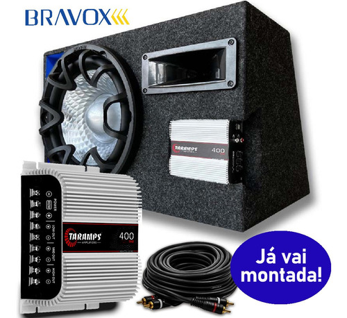 Caixa Som Automotivo Bravox 650w Subwoofer 12 Módulo Taramps