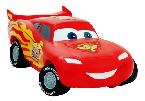 Carrinho Disney Carros Mcqueen Vinil 15cm