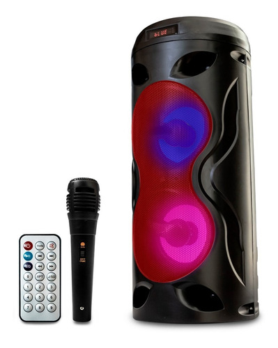 Caixa De Som Amplificada Portátil Bluetooth Microfone Grátis