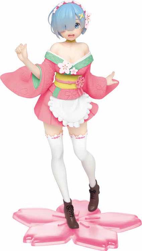 Taito Prize Figure Rezero Rem Sakura Original