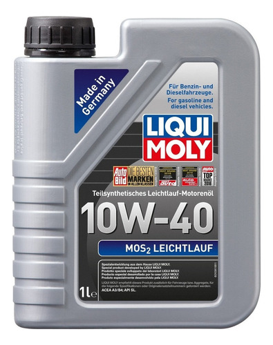 Aceite Liqui Moly Mos2 10w40 Semisintetico X 1 L