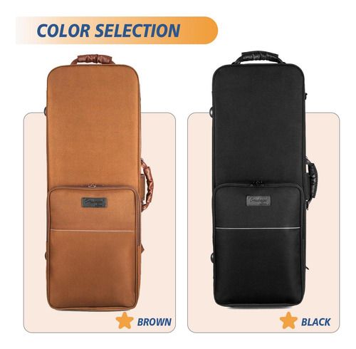 Case De Saxofón De Tenor Omebaige Con Ruedas, Bolsa De De De