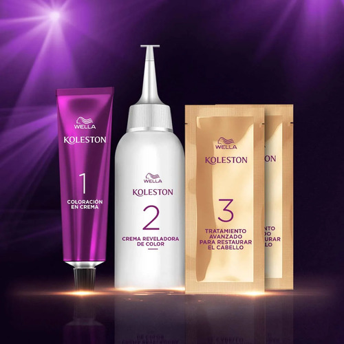 2 Pza Tinte Para Cabello Koleston 40 Castaño Mediano
