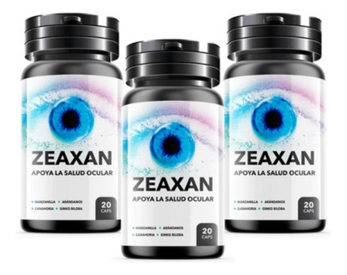 Zeaxan Cuidado Para La Salud Ocular -20 Capsulas- Pack X 03