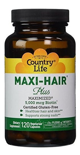 Country Life Vitamina As Maxi-hair Plus Biotina, 120 Vcap