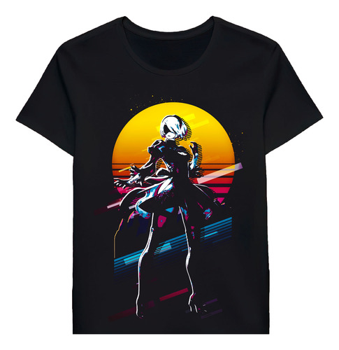 Remera Nier Automata 2b 80s Retro 76696933