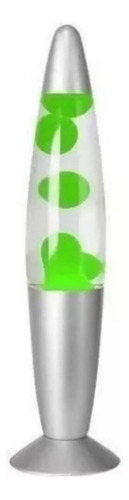 Luminaria De Lava Lamp Bolhas Retrô 34 Cm 110 V Cúpula Verde Estrutura Alumínio