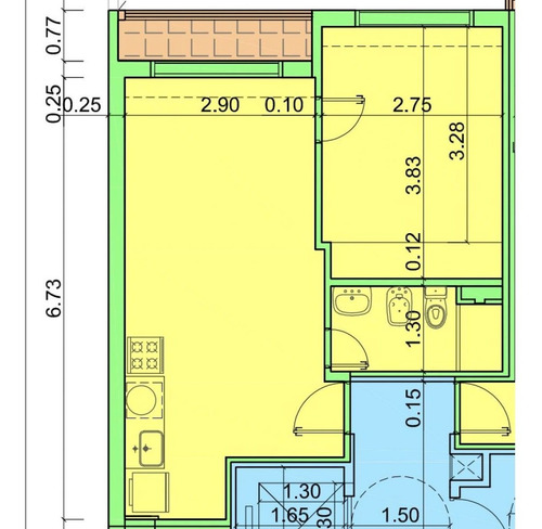 Imagen 18 de 18 de Destacado. San Luis Y Oroño, 1 Dormitorio C/balcon, Desde Usd50.100, 40mts