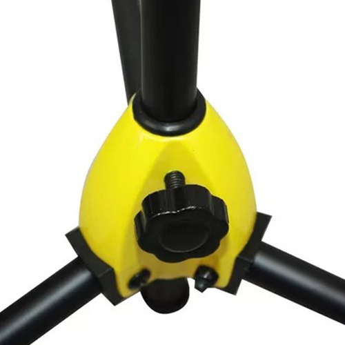 Parante Semipesado Base De Microfono Doble Amarillo Nuevo