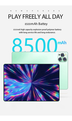 Tableta De 10.1 Pulgadas Con Android 13,8gb+256gb, 1920* 120