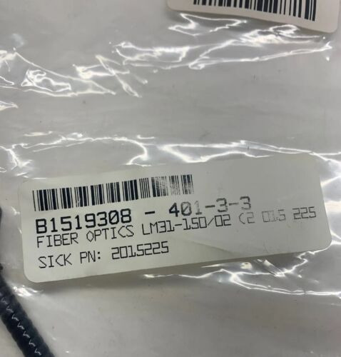 New Sick Optic Electronic Fiber Optic Cable Assembly Lm3 Bby
