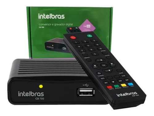 Conversor Digital Intelbras Cd 700 Para Tv Com Gravador