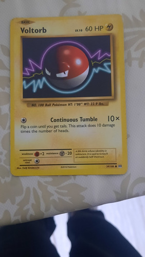 Carta Pokemon Voltorb Número 39