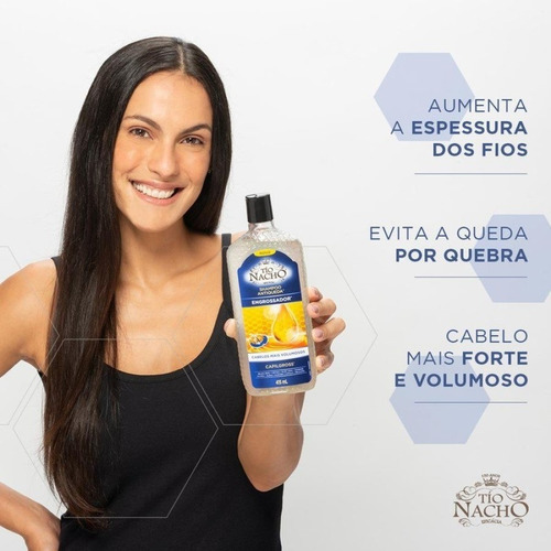 Shampoo Tío Nacho 200ml Engrossador