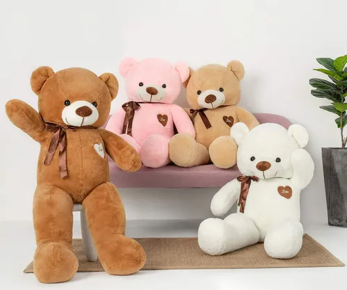 Oso De Peluche Yunnasi, Grande, 80 Cm, Con Corazón De Amor