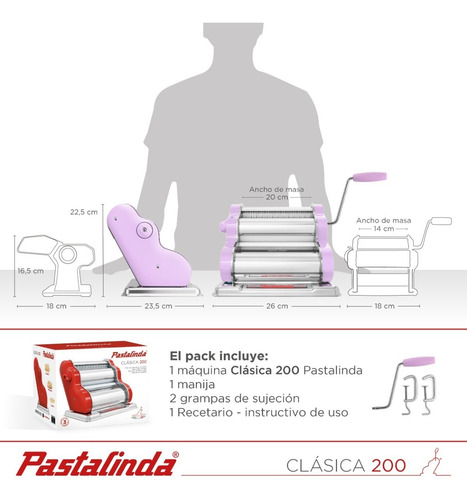 Imagen 9 de 10 de Pastalinda Máquina Clásica 200 Lila