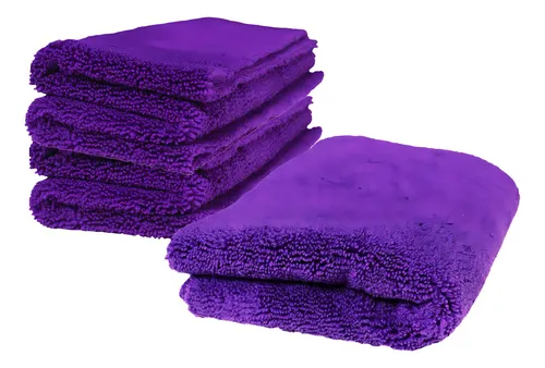 8 Pano De Microfibra 40x40cm Corte A Laser Roxo 350gr Zacs