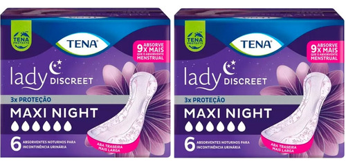 Absorvente Tena Lady Discreet Maxi Night 