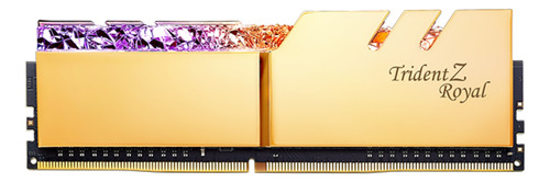Memoria RAM Trident Z Royal gamer color oro 64GB 2 G.Skill F4-3600C18D-64GTRG