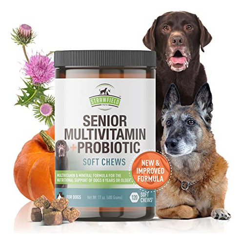 Perros Mayores Multivitamínico + Probióticos De Dzkhj