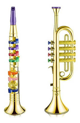 Amylove Juego De 2 Instrumentos Musicales Incluyen Trompeta