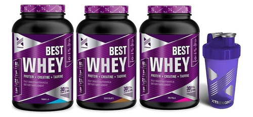 Combo Ahorro Best Whey Protein X 3 Unidades+shaker Gratis