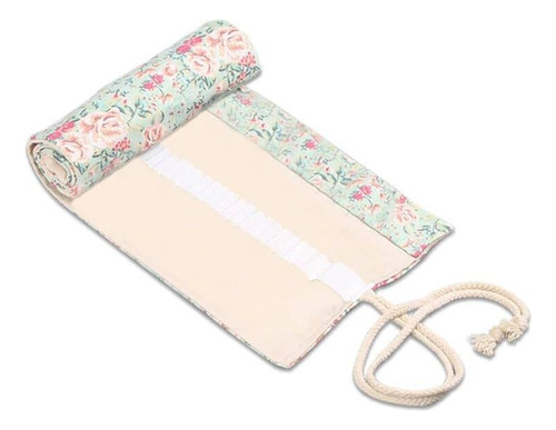 Yitexin Envoltura De Rollo De Lápiz De Lona Con 72 Ranuras, Flor.