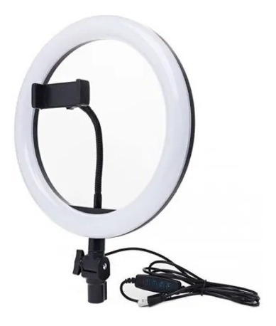 Imagen 2 de 10 de Aro Luz Led Rgb 30cm Profesional + Trípode 2.10 Mt