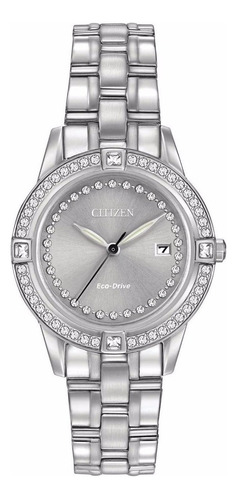 Reloj Citizen 60726 Fe1150-58h Mujer Swarovski Color Del Fondo Plateado 60726