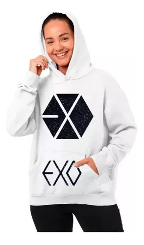 Buzo Canguro Exo Logo Kpop Unisex