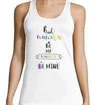 Comprar Musculosa Bad Unicorn Be My Unicorn