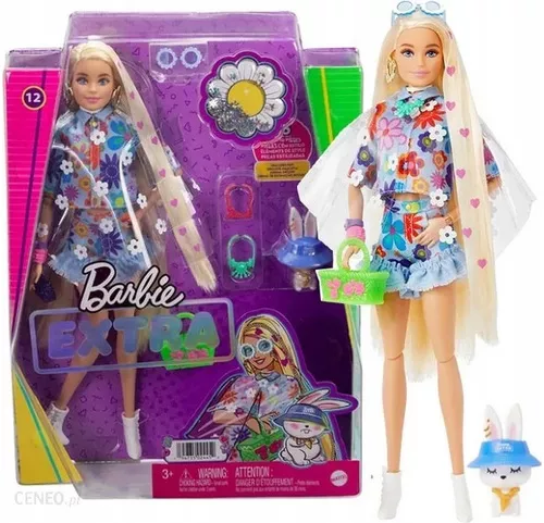 Boneca Barbie Extra com Animal de Estimação Conjunto de Flores - Mattel  HDJ45 - Xickos Brinquedos